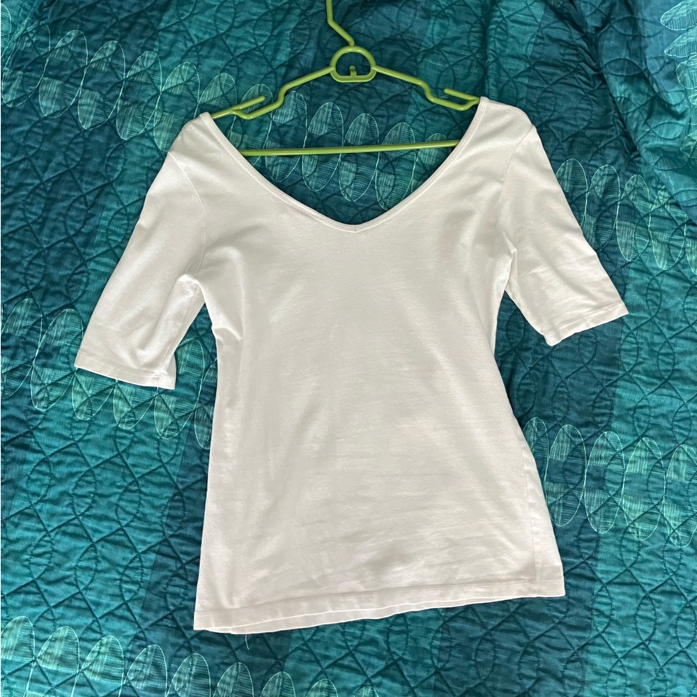ALLOY White Mid-long Sleeve Tee - Picture 9 of 9